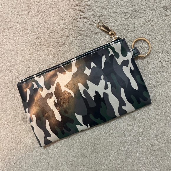 NEW CAMO ZIP POUCH KEYCHAIN - Picture 1 of 9